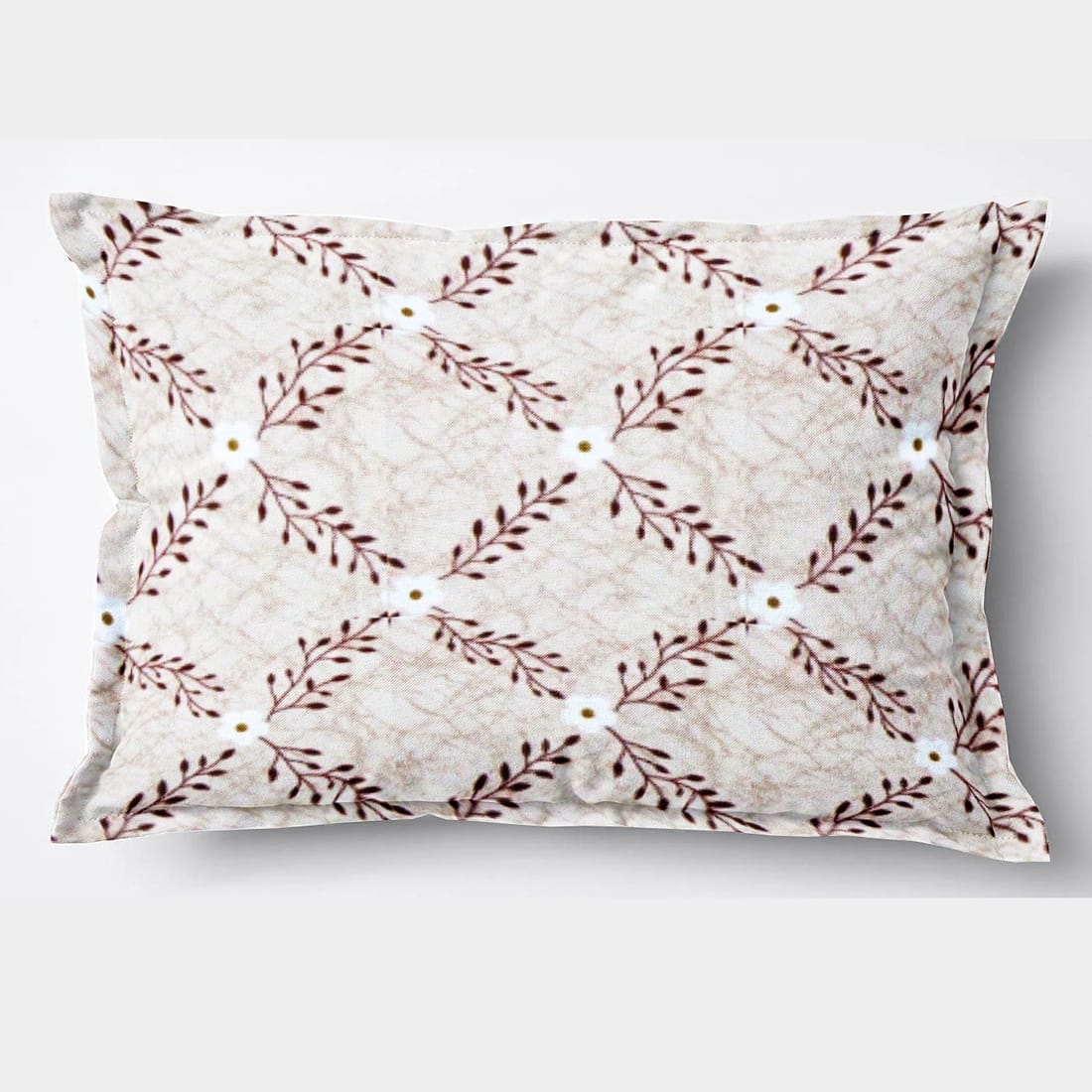 Soft 144 TC Coffee Printed Cotton Floral Bedsheet Online In India