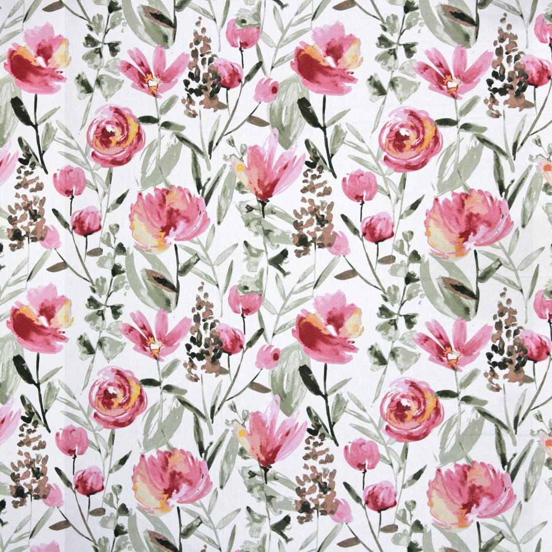 Soft Floral Print 144 TC Cotton Fitted Bedsheet In Magenta At Best Prices