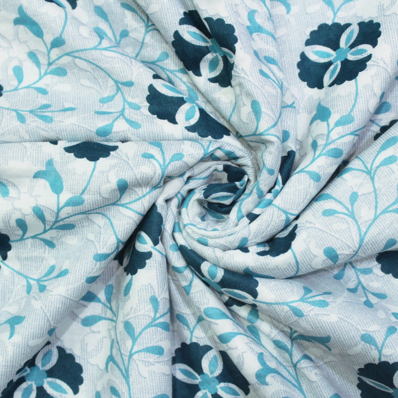 Soft Riva Floral Print Aqua Cotton Dohar Online At Best Prices