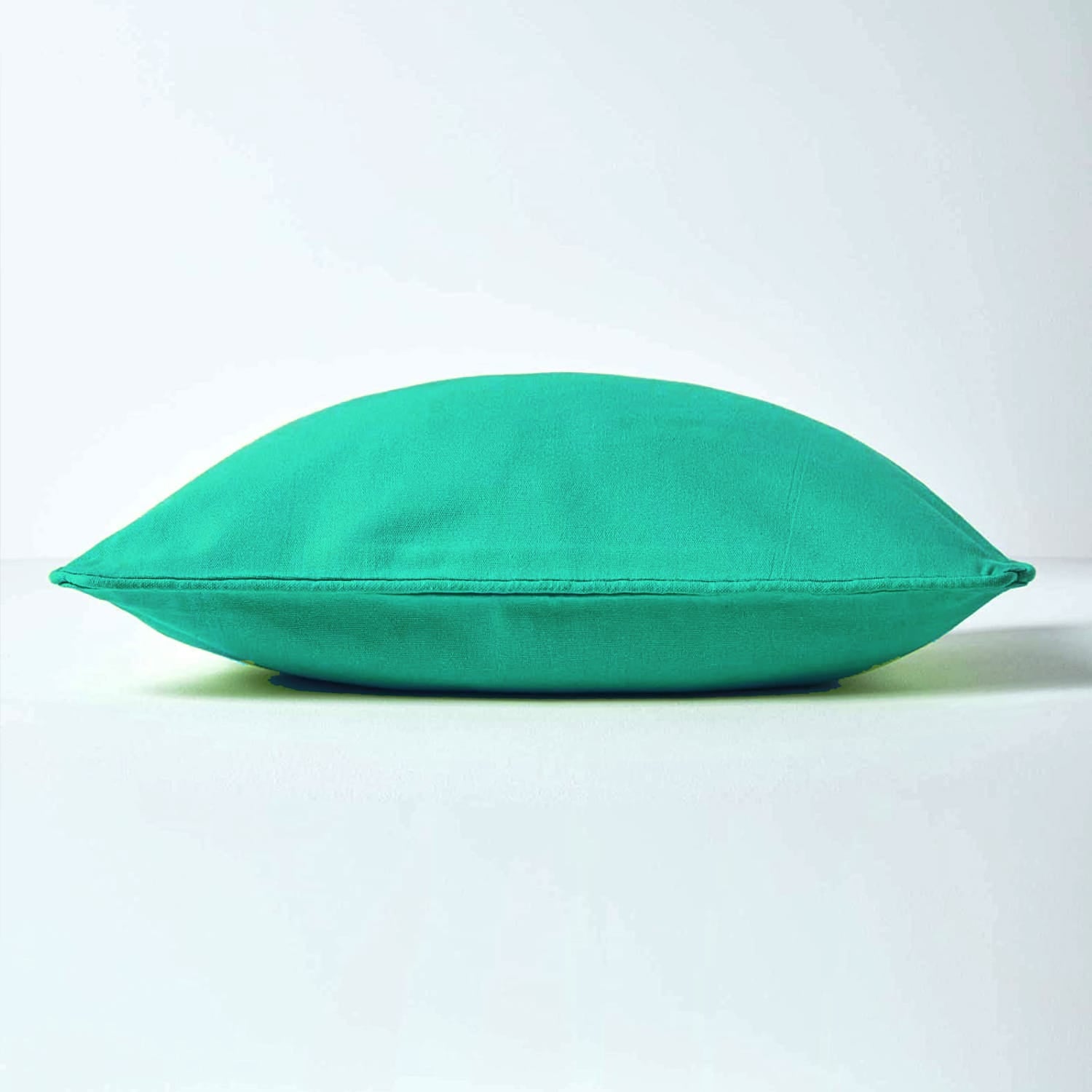 Plain Cotton Decorative Cushion Cover - Aqua Green