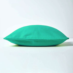 Plain Cotton Decorative Cushion Cover in Aqua Green online at best prices