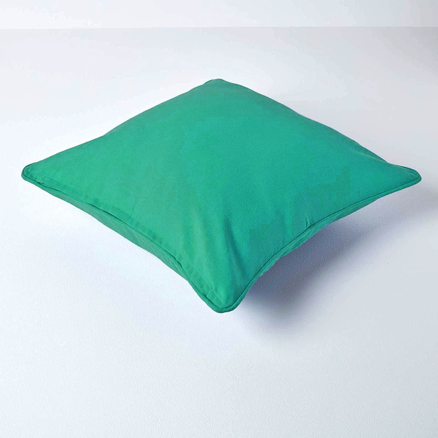Plain Cotton Decorative Cushion Cover - Aqua Green