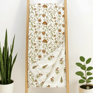 IRIS Designer Border Cotton Reversible Dohar, Rust
