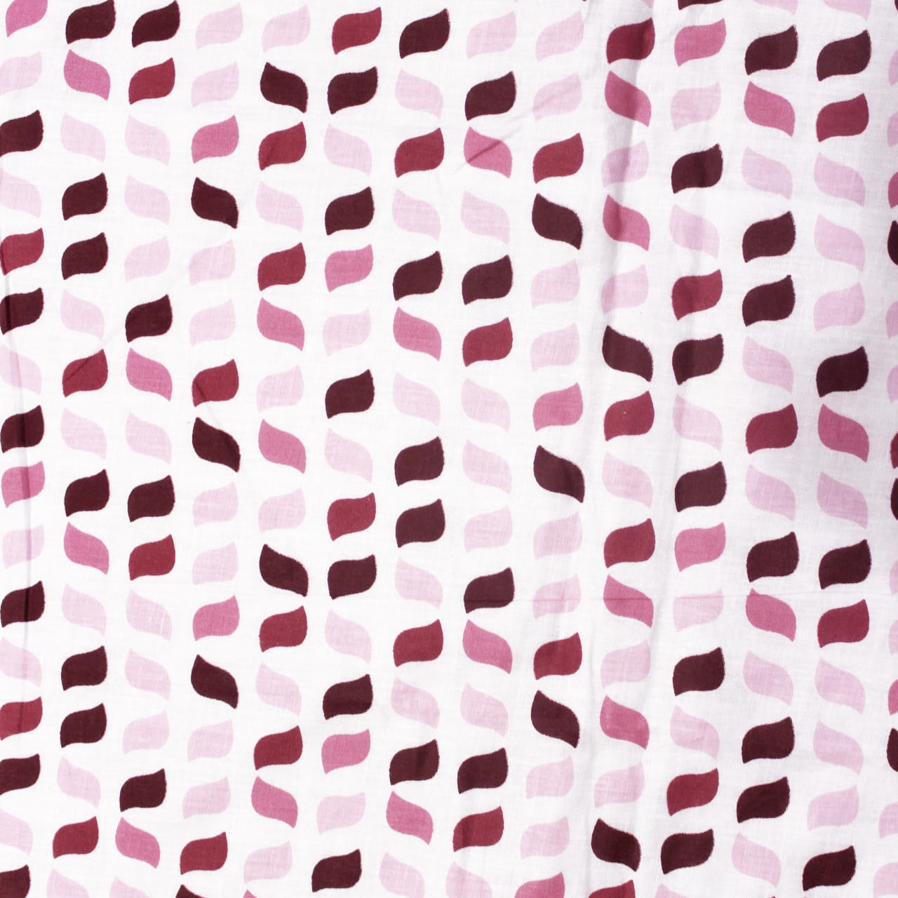 Soft Riva Geometrical Print AC Cotton Dohar in Burgundy At Best Prices