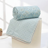 IRIS Designer Border Cotton Reversible Dohar, Blue
