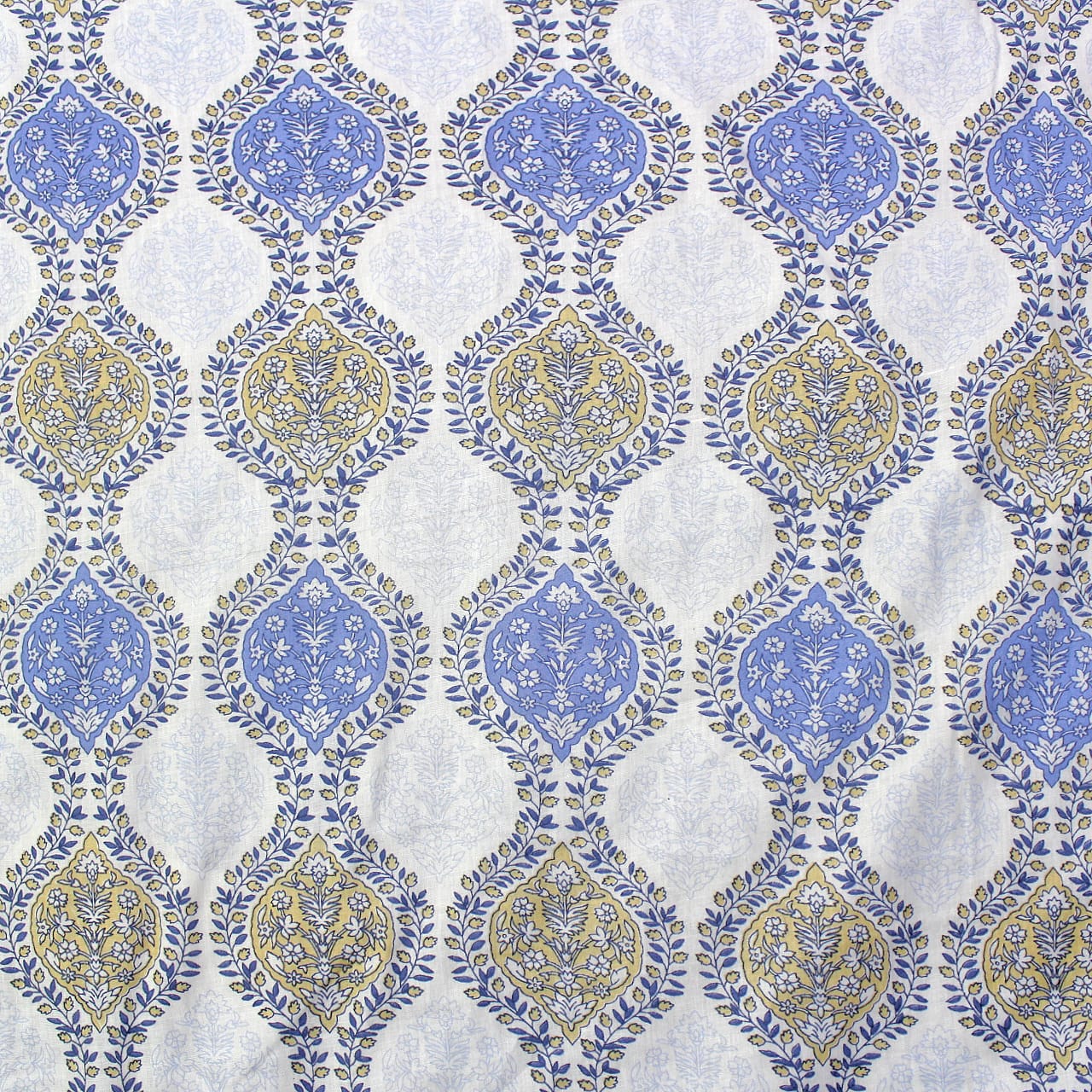 Soft Riva Floral Print Blue Cotton Dohar Online At Best Prices