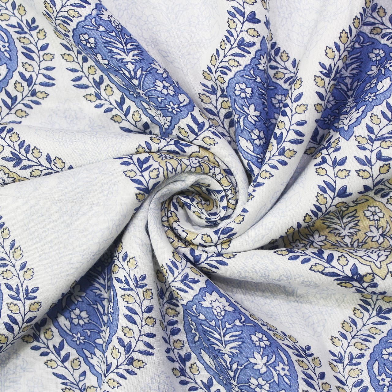 Soft Riva Floral Print Blue Cotton Dohar Online At Best Prices