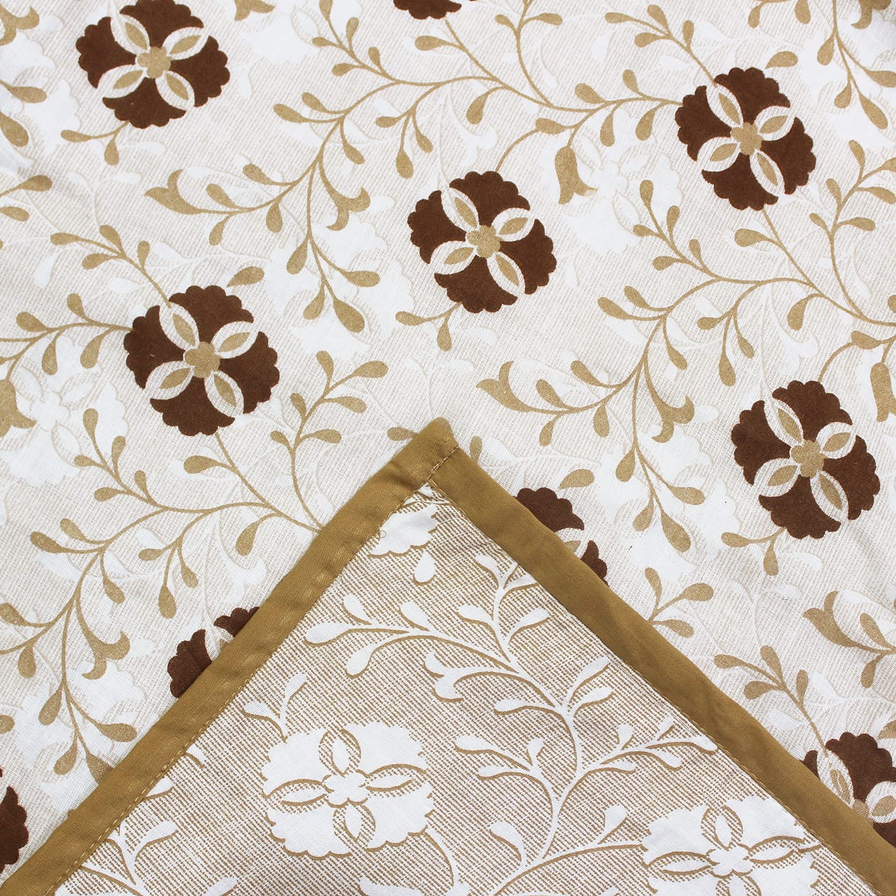 Soft Riva Floral Print Brown Cotton Dohar Online At Best Prices