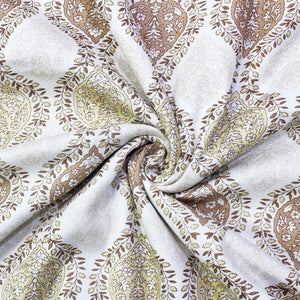 Soft Riva Floral Print Brown Cotton Dohar Online At Best Prices