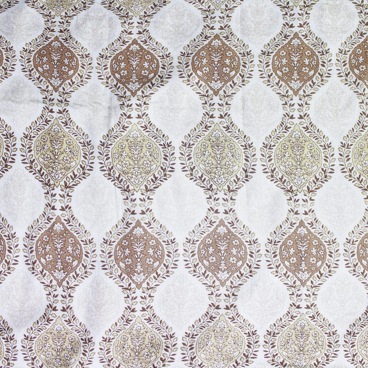 Soft Riva Floral Print Brown Cotton Dohar Online At Best Prices
