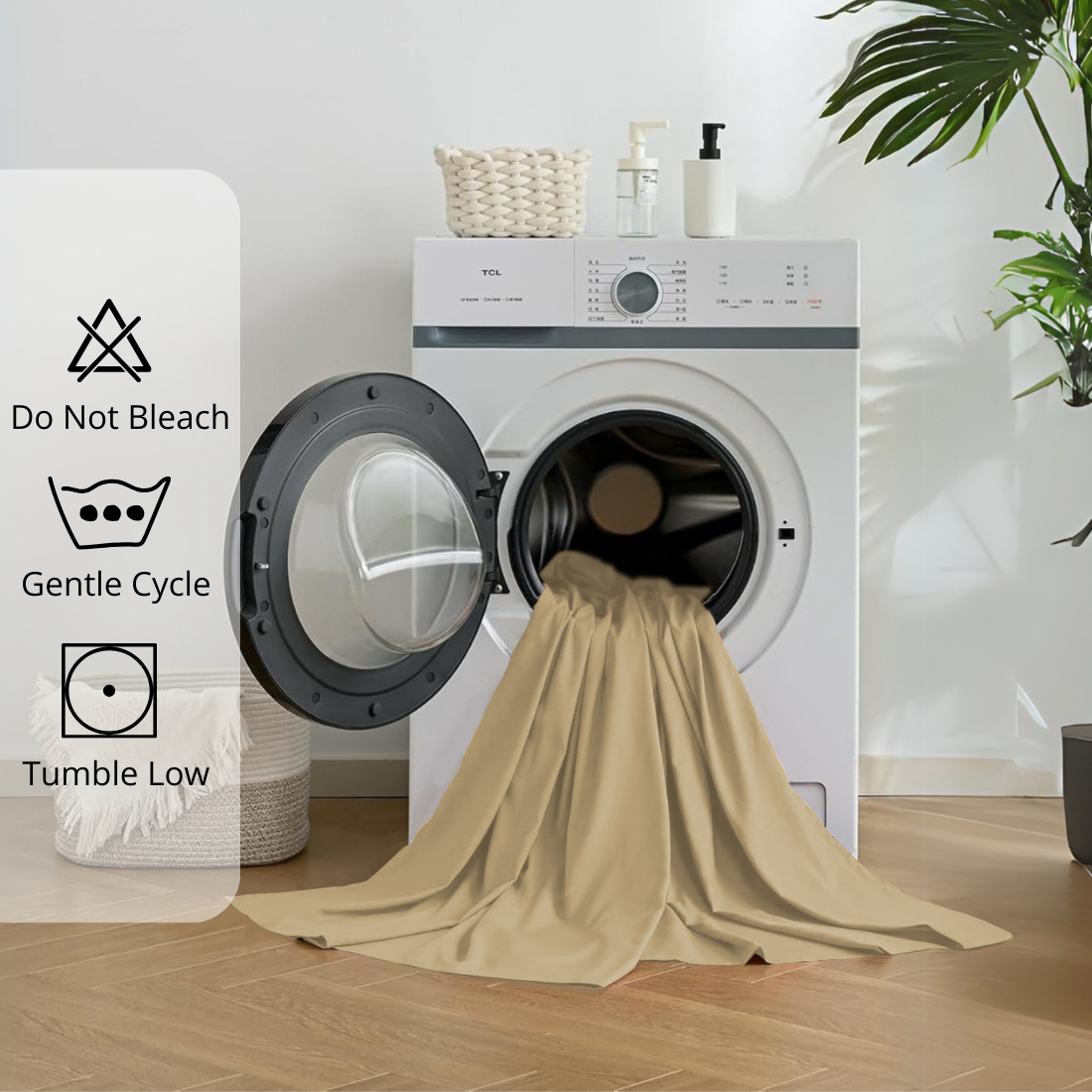 Plain Cotton Satin 400 TC Bedsheet Machine Washable