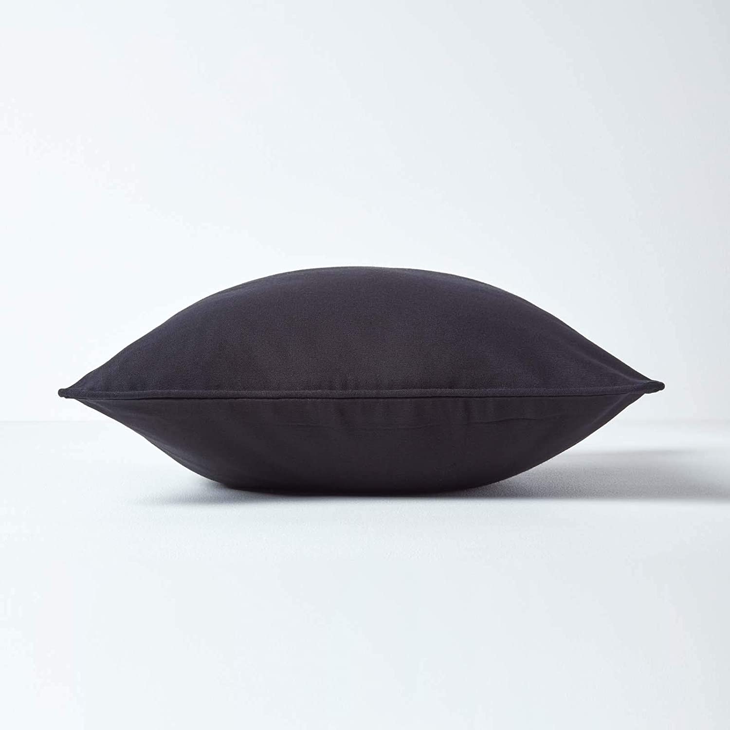 Plain Cotton Decorative Cushion Cover - Black