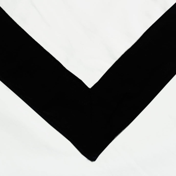 DIVINE 210 TC Cotton Dohar - White/Black