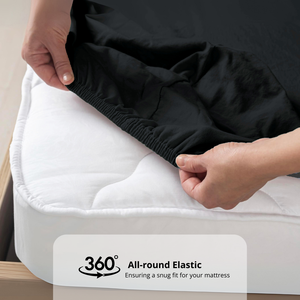 Plain Cotton Satin 400 TC Bedsheet 
