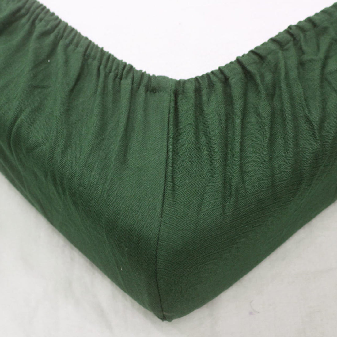 Mercerized Cotton Textured Weave Fitted Bedsheet 