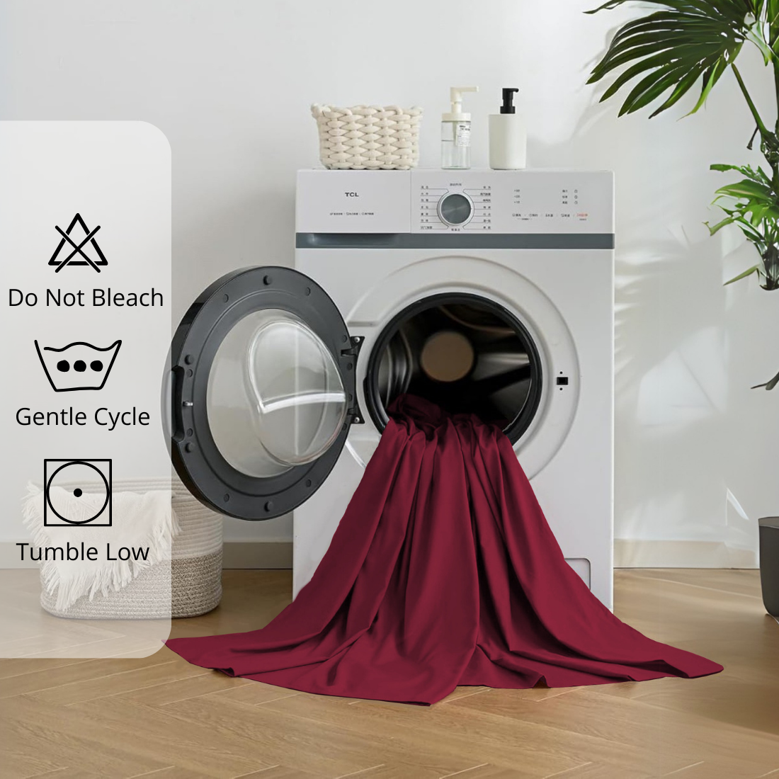 Plain Cotton Satin 400 TC Fitted Bedsheet Machine Washable
