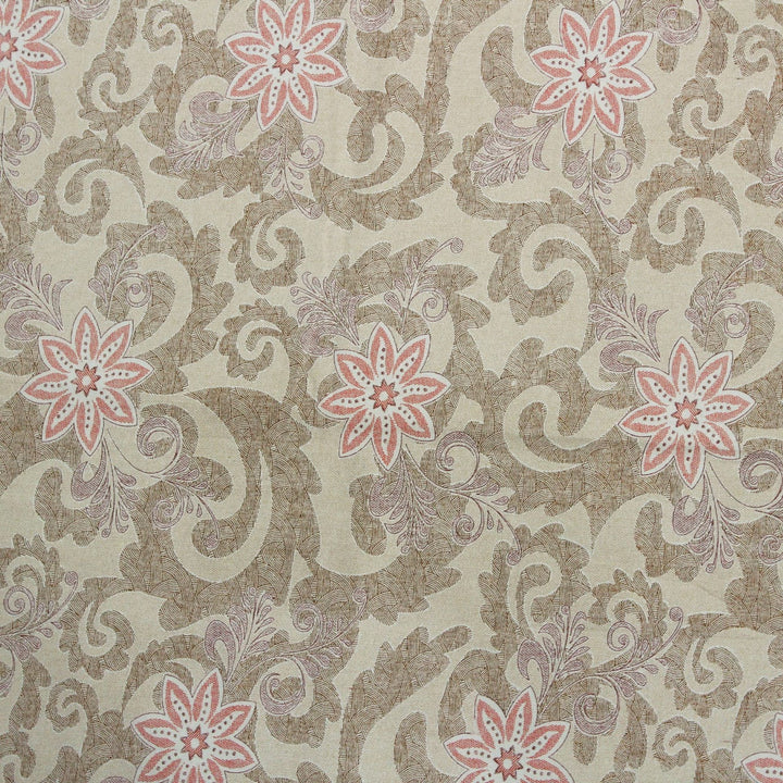 Full View  Printed Floral Cotton 144 TC Bedsheet Design 