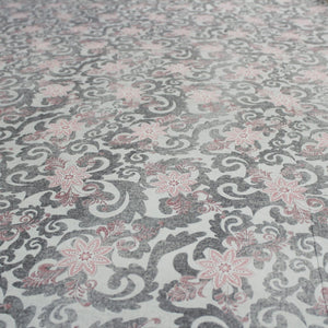 Full View Printed Floral Cotton 144 TC Fitted Bedsheet Design 