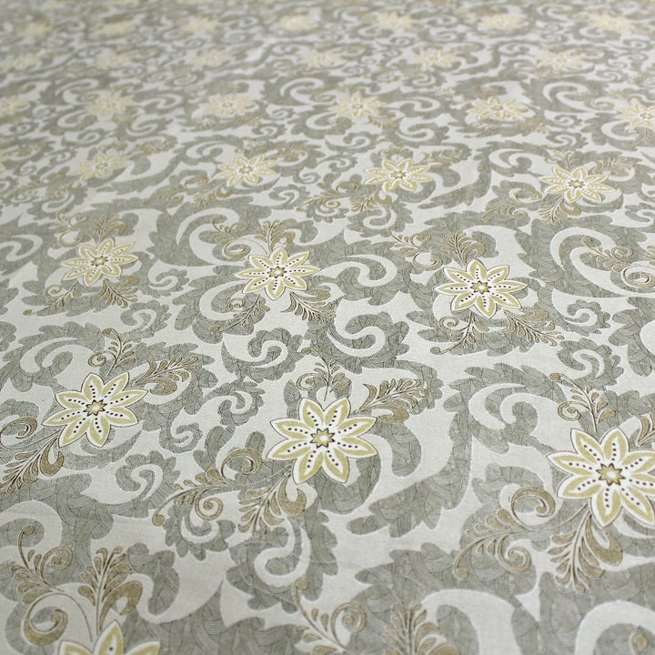 Full View Printed Floral Cotton 144 TC Bedsheet Design 