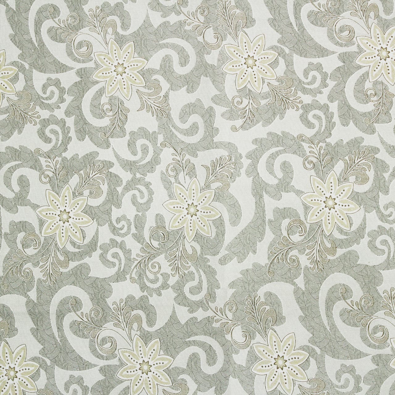Close up View Printed Floral Cotton 144 TC Bedsheet Design 