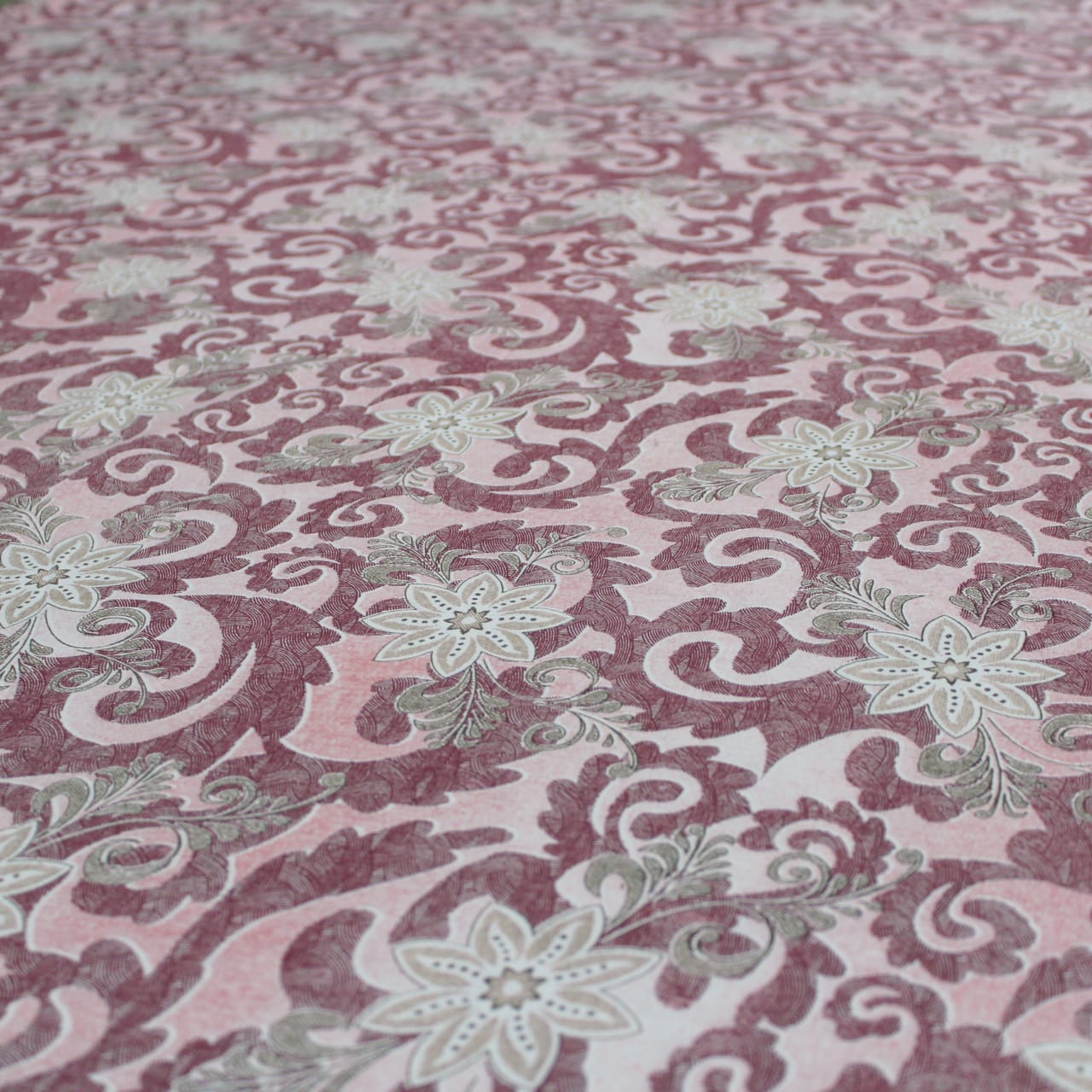 Printed Floral Cotton 144 TC Fitted Bedsheet Design 