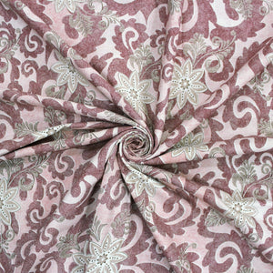 Printed Floral Cotton 144 TC Fitted Bedsheet 
