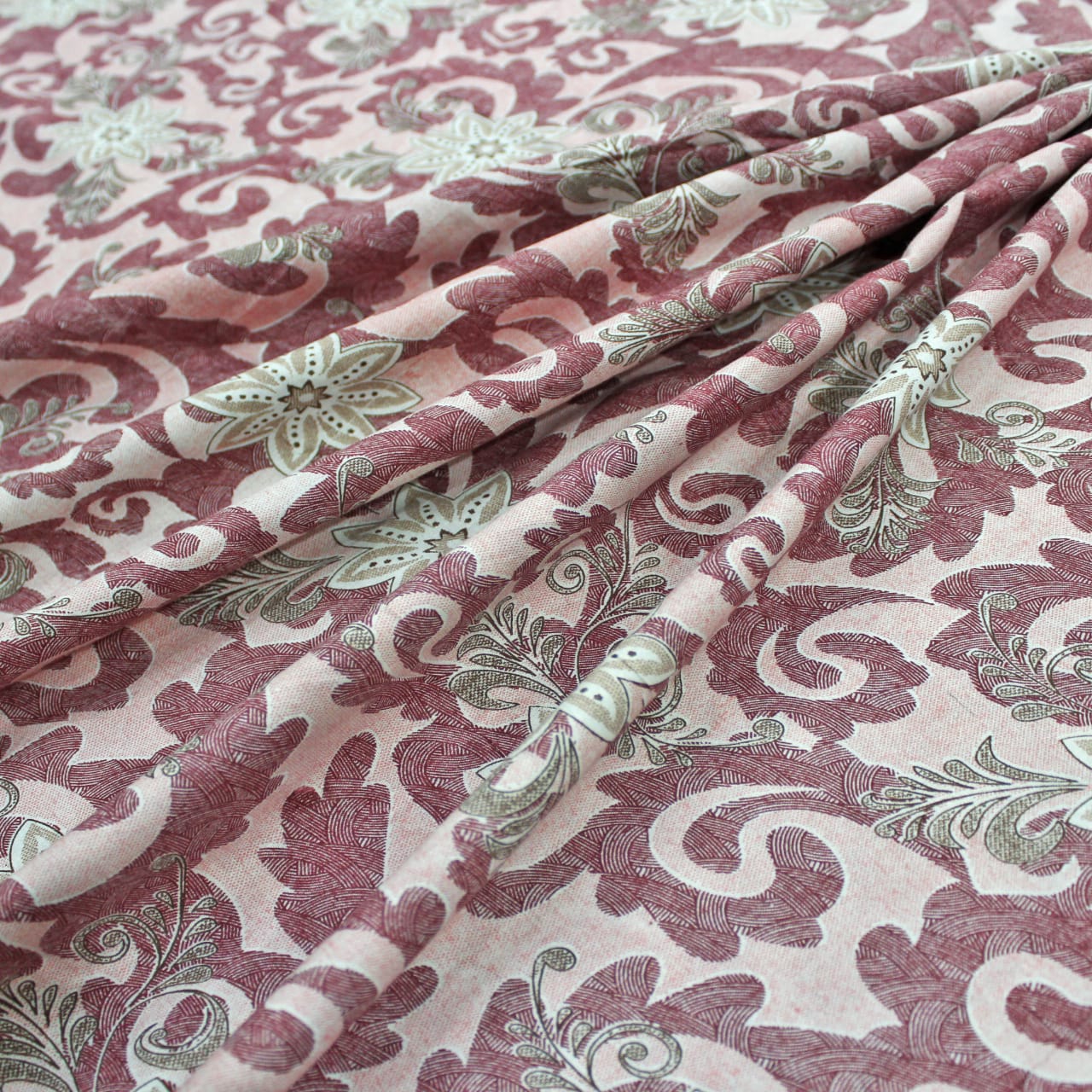 Printed Floral Cotton 144 TC Fitted Bedsheet