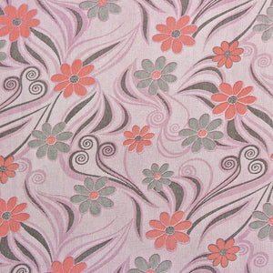 Full View Printed Floral Cotton 144 TC Fitted Bedsheet Design