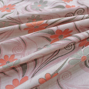 Printed Floral Cotton 144 TC Fitted Bedsheet  