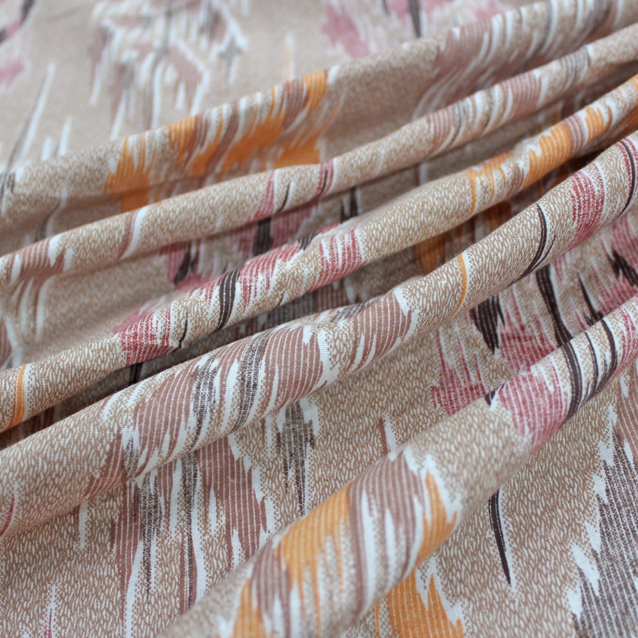 Printed Abstract Cotton 144 TC Bedsheet 