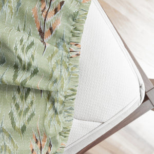 Printed Abstract Cotton 144 TC Fitted Bedsheet 
