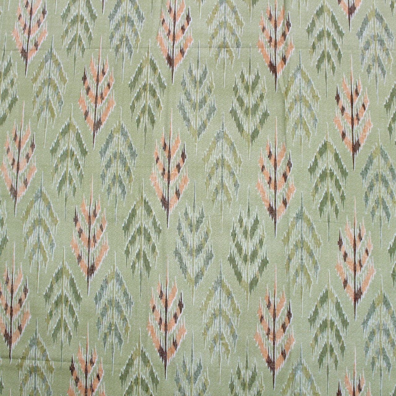 Full View Printed Abstract Cotton 144 TC Fitted Bedsheet Design 