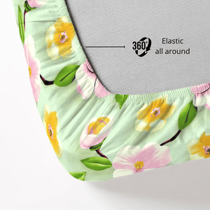 Floral 7D Fitted Bedsheet  