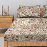 Printed Cotton Flare 144 TC Bedsheet with Pillow Covers