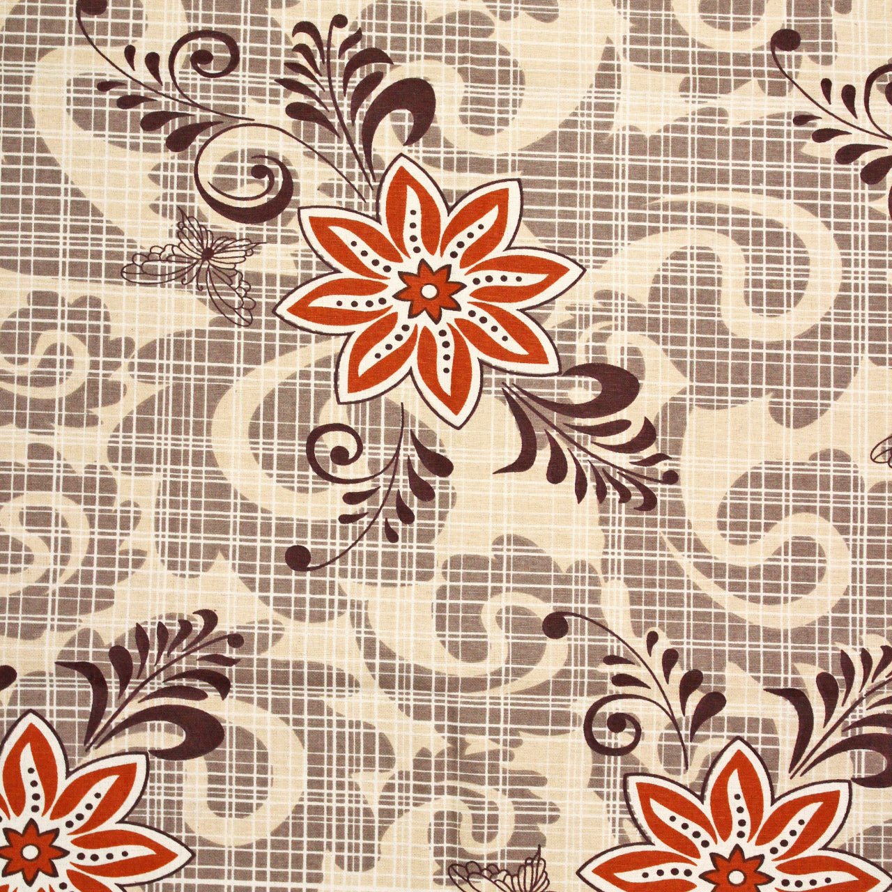 Full View Printed Cotton Flare 144 TC Bedsheet Design 