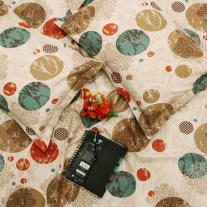 Printed Cotton Flare 144 TC Bedsheet with Pillow Covers