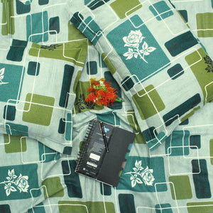 Printed Cotton Flare 144 TC Bedsheet with Pillow Covers