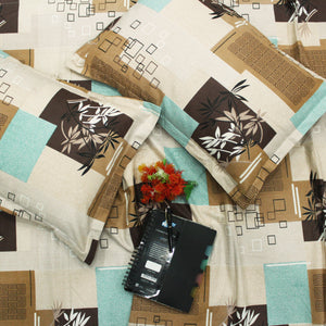 Printed Cotton Flare 144 TC Bedsheet with Pillow Covers