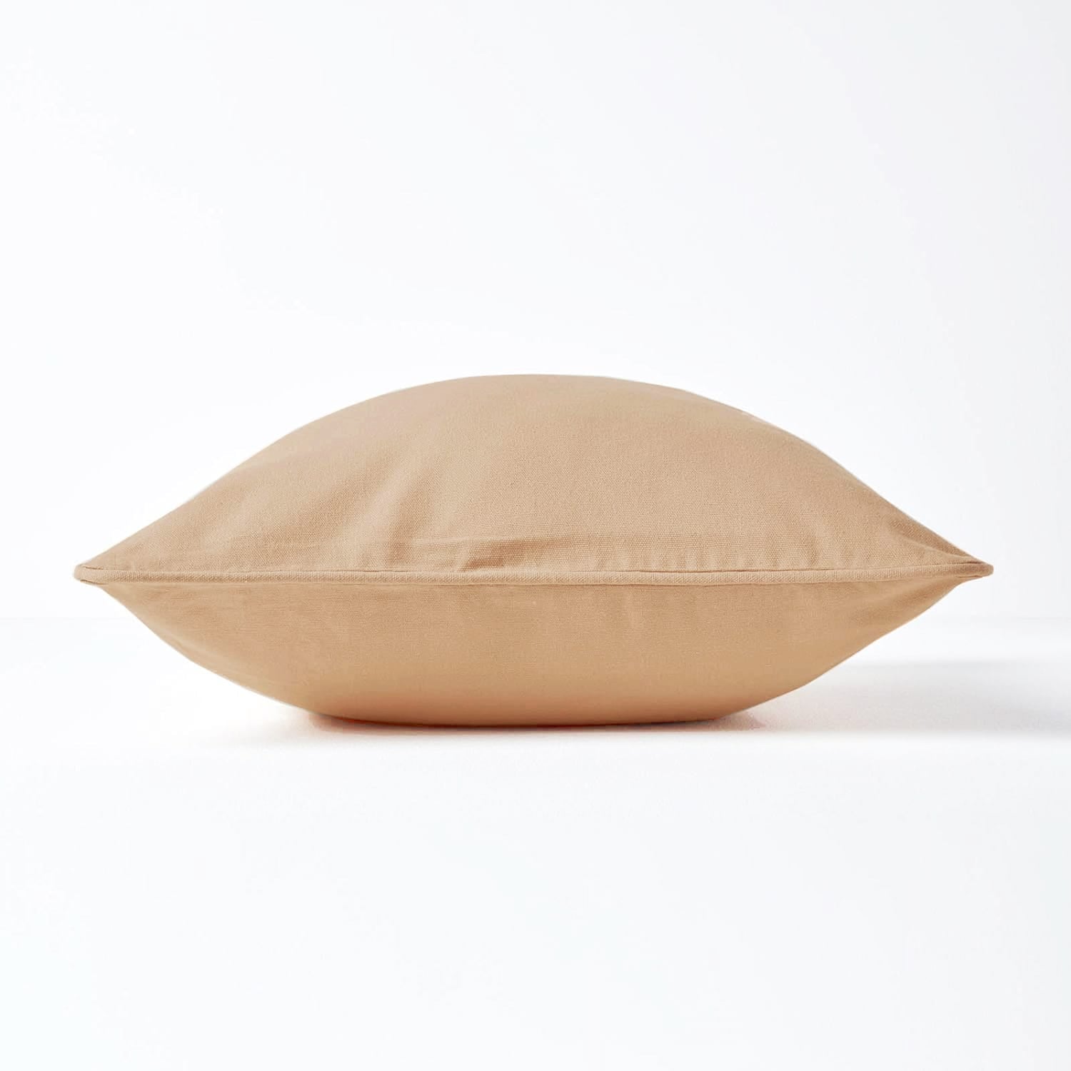 Plain Cotton Decorative Cushion Cover - Camel Brown