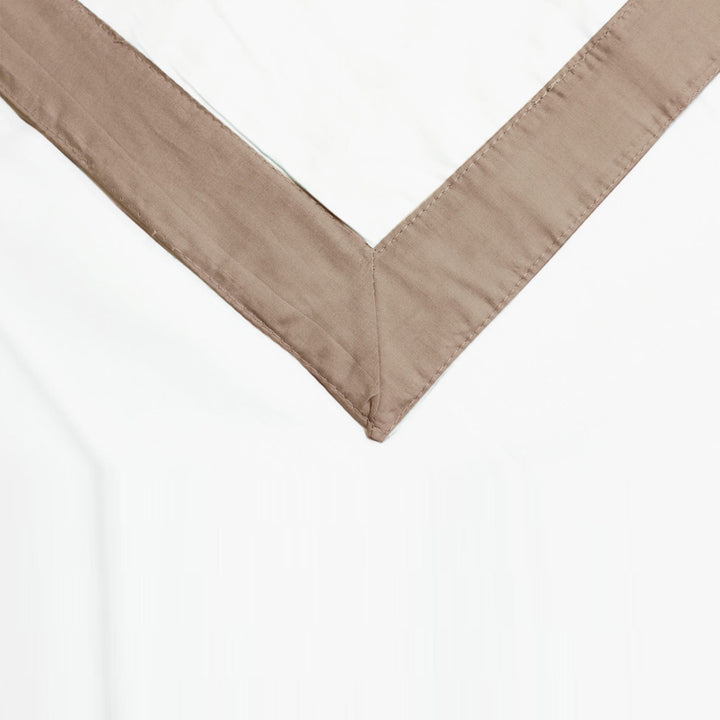 DIVINE 210 TC Cotton King Single Dohar White Khaki