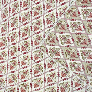 IRIS Designer Border Cotton Reversible Dohar, Magenta