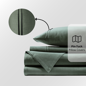 Plain Cotton Satin 400 TC Bedsheet with Pillow Covers - Dark Grey