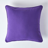 Plain Cotton Decorative Cushion Cover 1 Pc in Dark Purple online at best prices