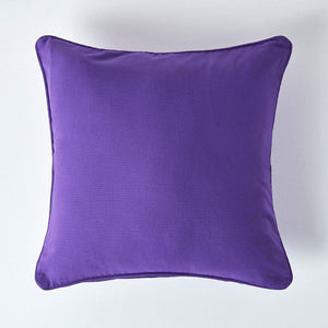 Plain Cotton Decorative Cushion Cover 1 Pc in Dark Purple online at best prices