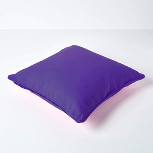 Plain Cotton Decorative Cushion Cover 1 Pc in Dark Purple online at best prices