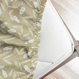 Printed Floral Cotton 250 TC Fitted Bedsheet 