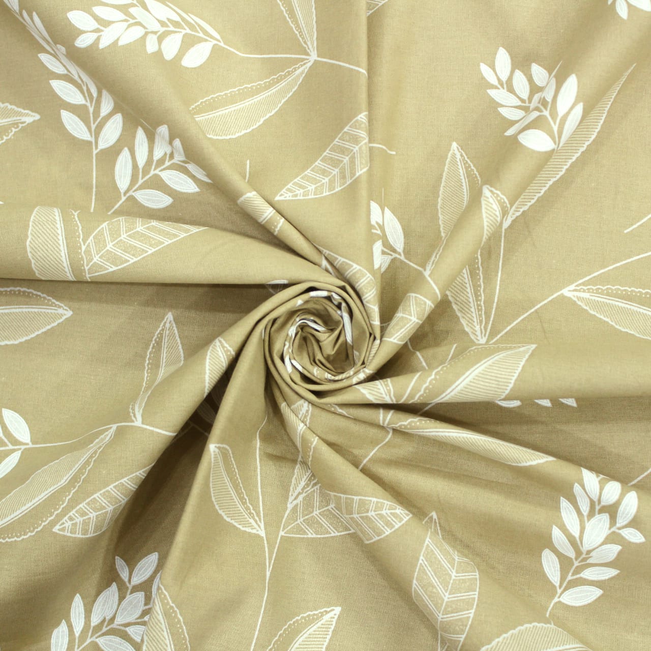 Printed Floral Cotton 250 TC Fitted Bedsheet 