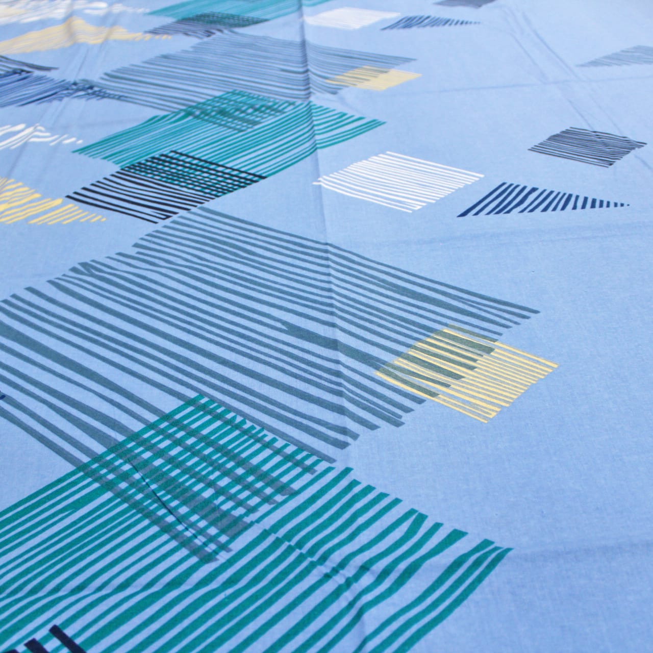 Printed Geometrical Cotton 250 TC Bedsheet Design 