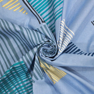 Printed Geometrical Cotton 250 TC Bedsheet 