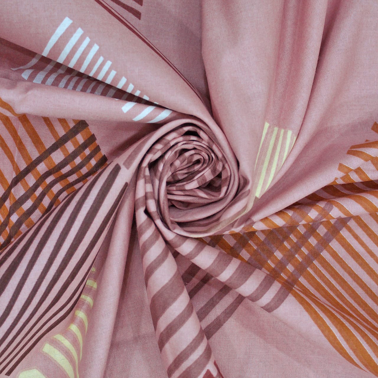 Printed Geometrical Cotton 250 TC Bedsheet 